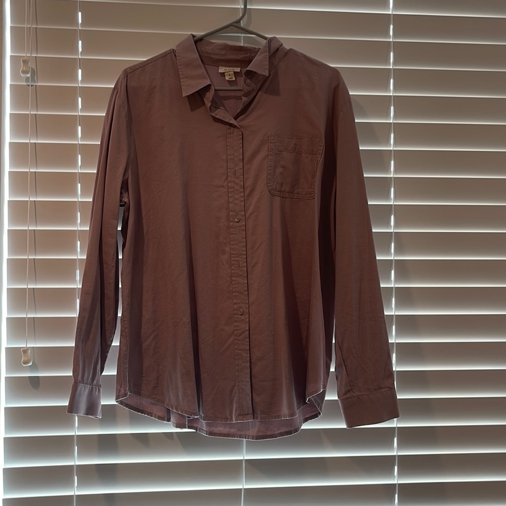 Ana light purple bottom up shirt